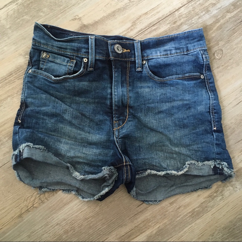 Medium Wash Blue Jean Shorts